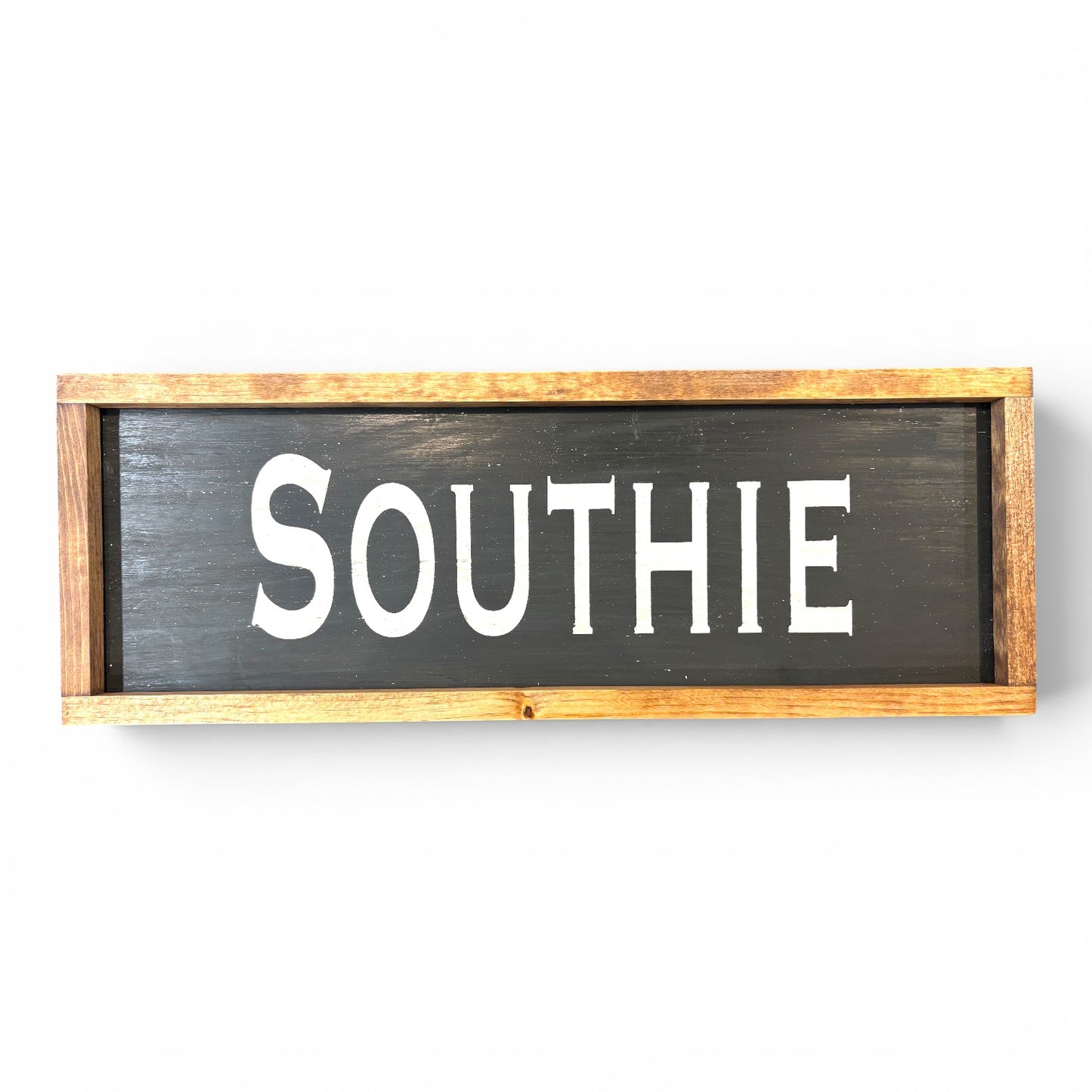 Southie Hand-Painted Wooden Sign | Coastal Artisan Decor