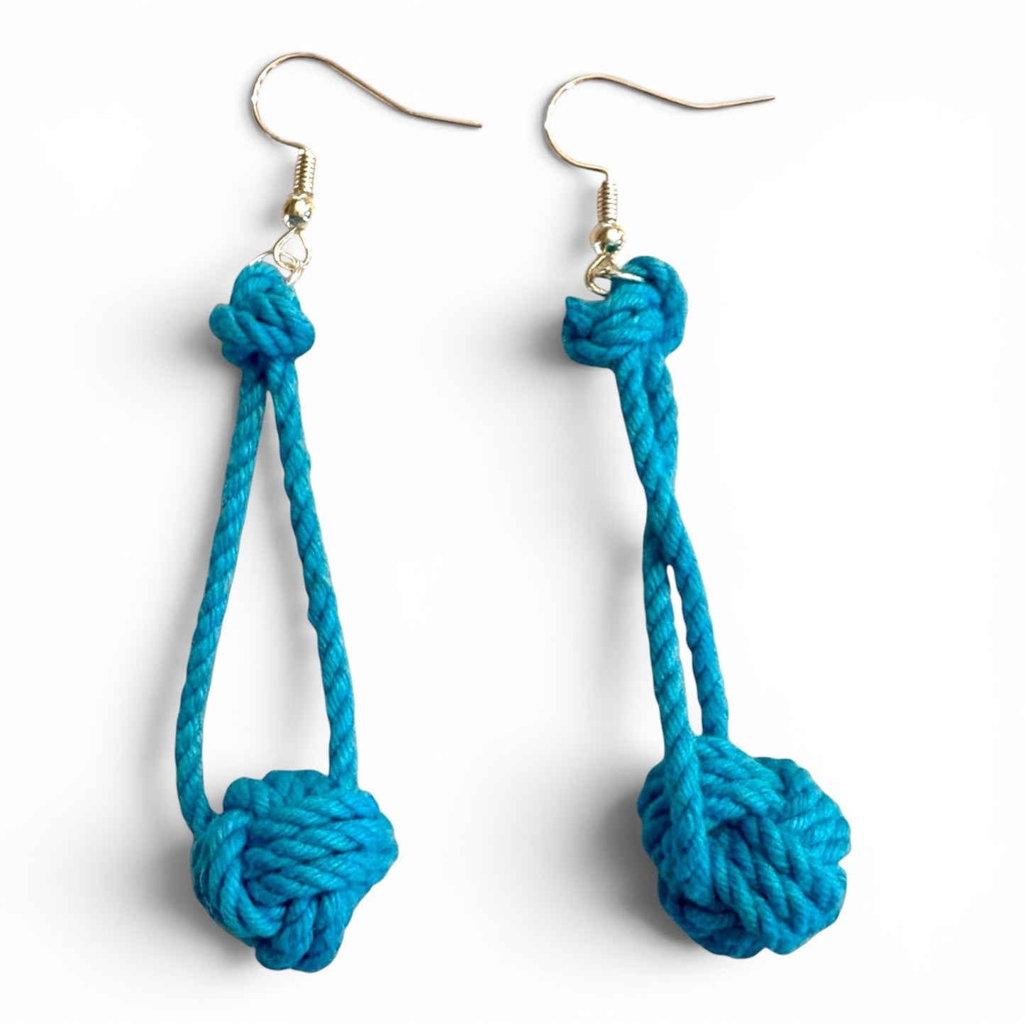 Monkey's Fist Rope Earrings | Coastal Artisan Jewelry | Odd Cod Studio