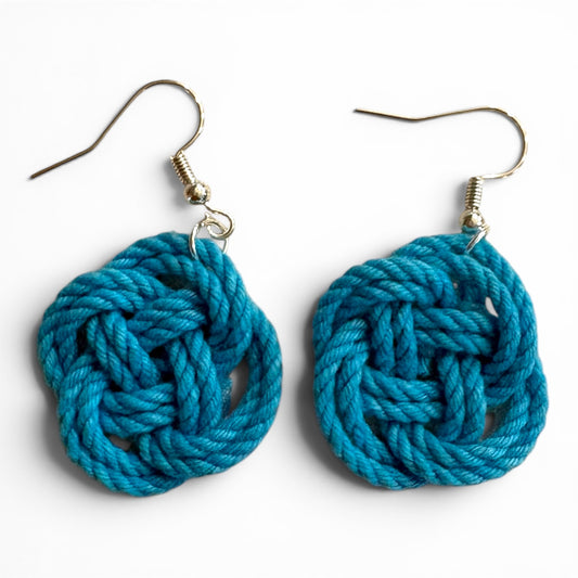 Turk's Head Rope Earrings | Coastal Artisan Jewelry | Odd Cod Studio