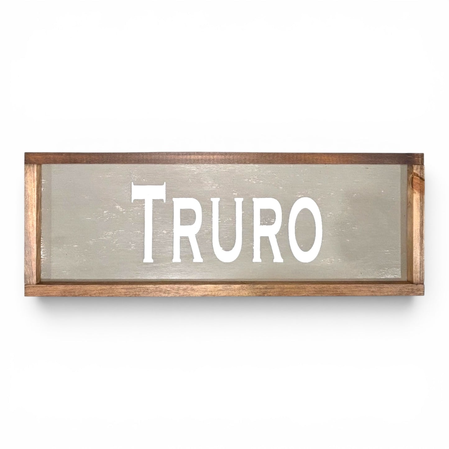 Truro Hand-Painted Wooden Sign | Coastal Artisan Decor