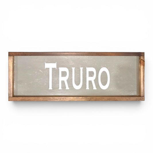 Truro Hand-Painted Wooden Sign | Coastal Artisan Decor
