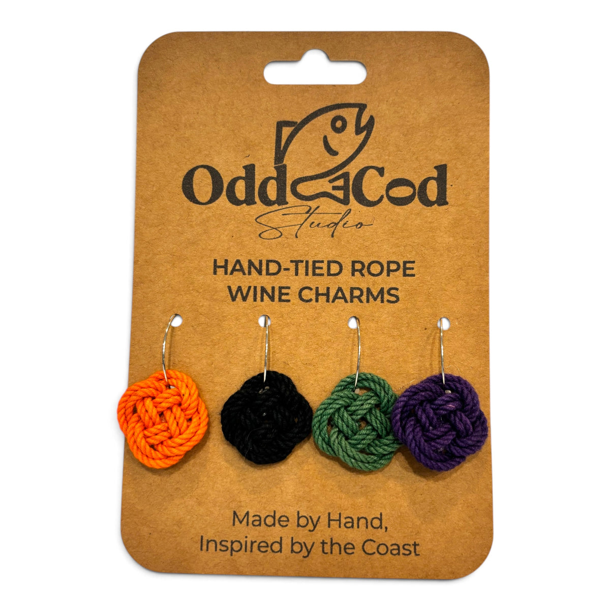 Coastal Wine Charms | Handmade Coastal Artisan Gift | Odd Cod Studio