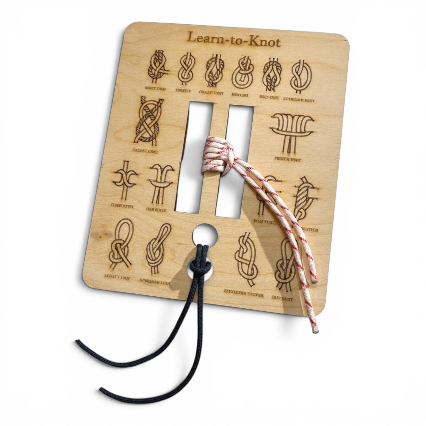 Learn-to-Knot Board | Laser-Engraved | Coastal Artisan | Odd Cod Studio
