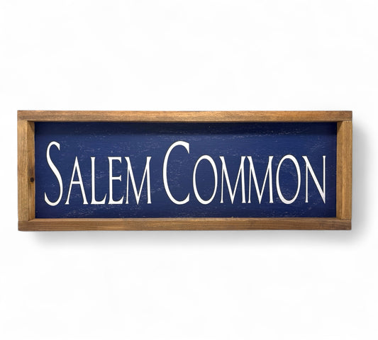 Salem Common Hand-Painted Wooden Sign