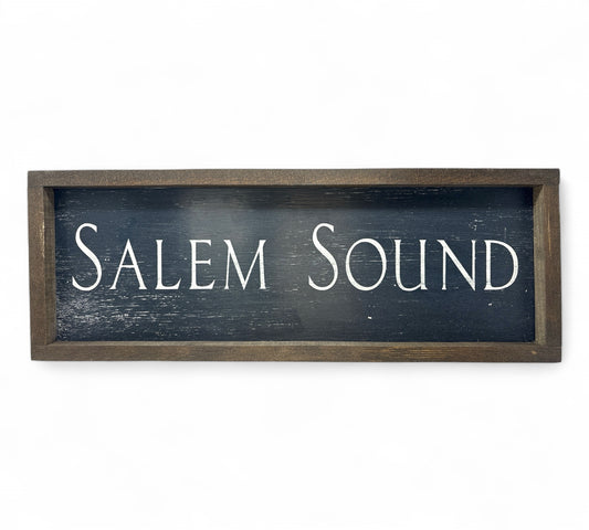 Salem Sound Hand-Painted Wooden Sign