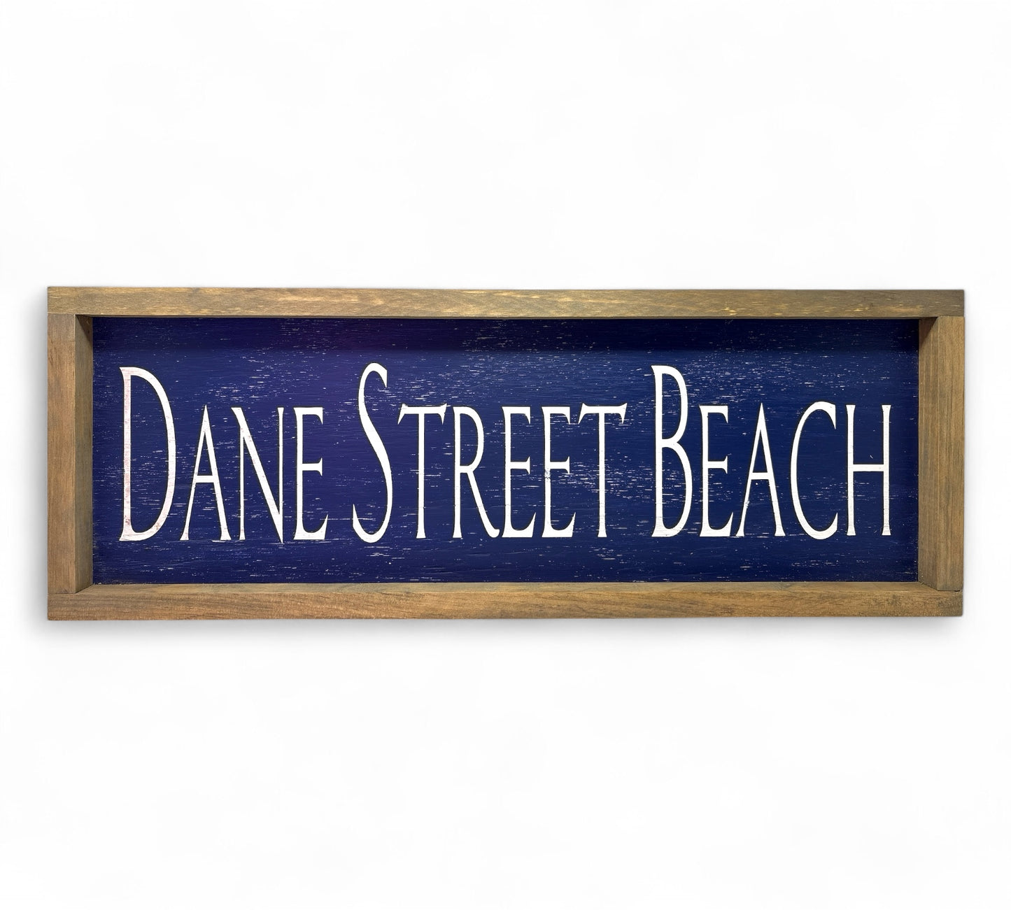 Dane Street Beach Hand-Painted Wooden Sign