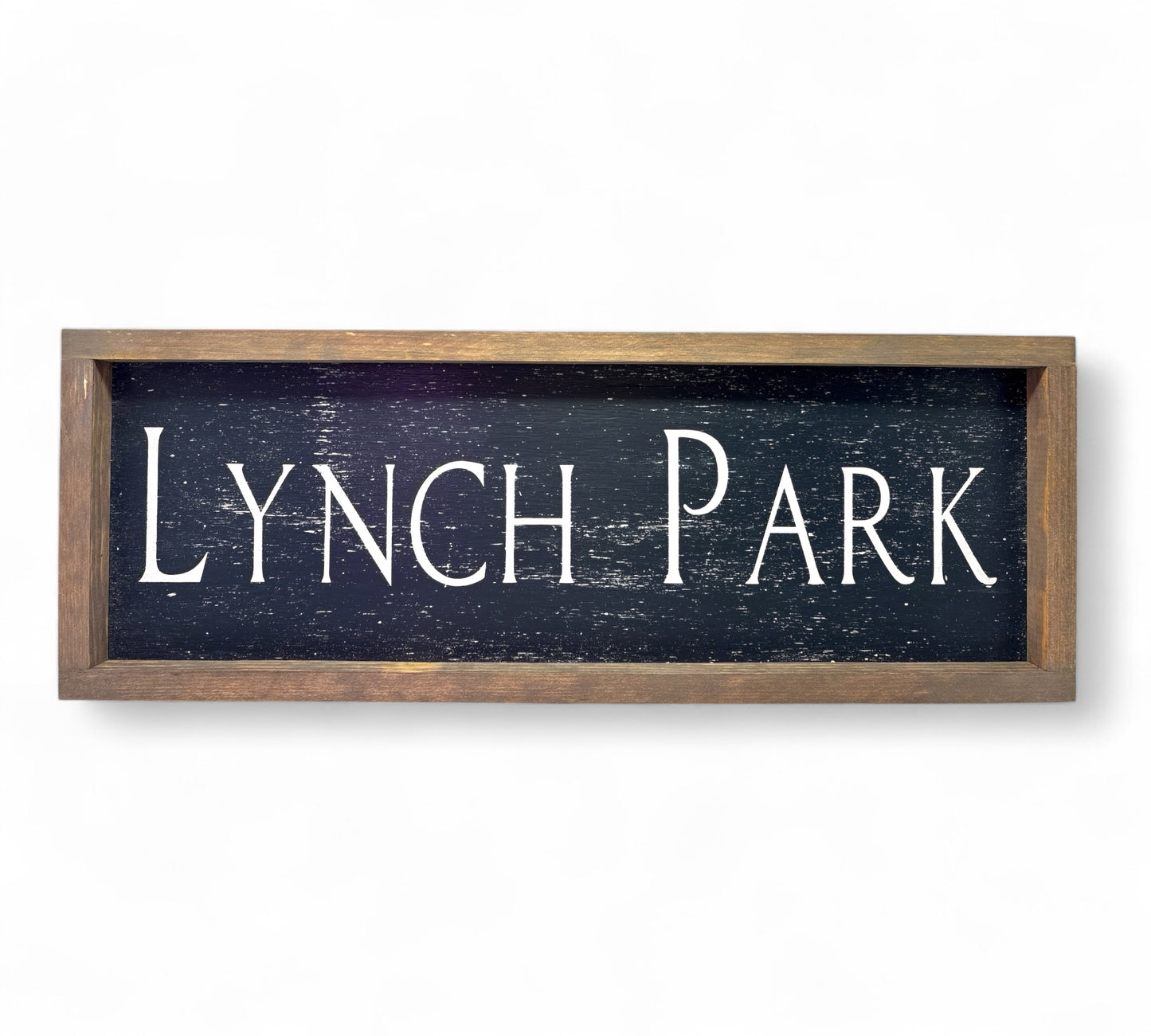 Lynch Park Hand-Painted Wooden Sign