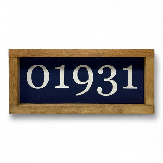 01931 Zip Code Hand-Painted Wooden Sign (Gloucester, MA)