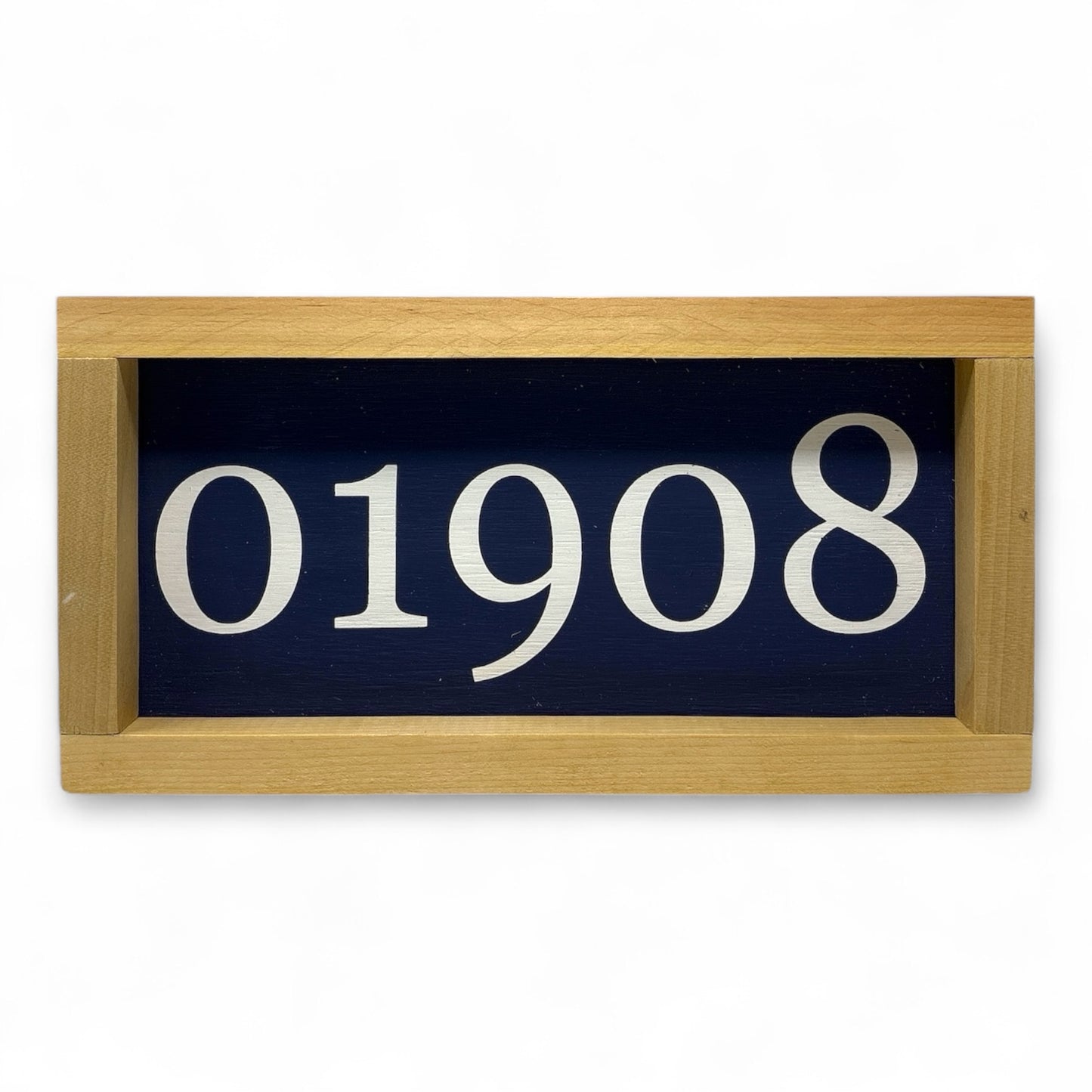 01908 Zip Code Hand-Painted Wooden Sign (Nahant, MA)