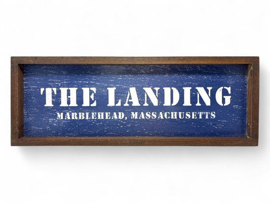 The Landing Hand-Painted Wooden Sign