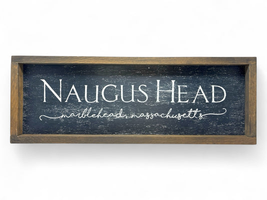 Naugus Head Hand-Painted Wooden Sign