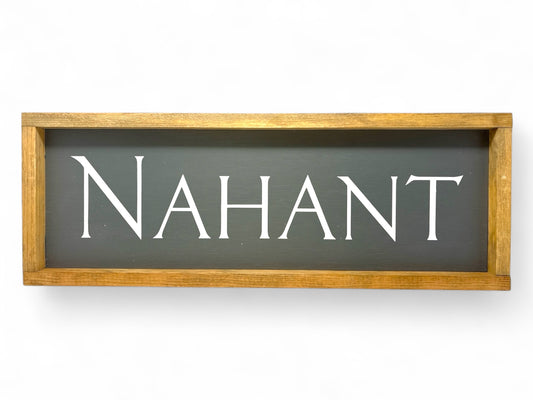Nahant Hand-Painted Wooden Sign