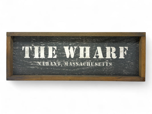 The Wharf Hand-Painted Wooden Sign