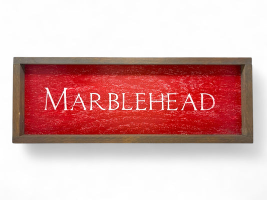 Marblehead Hand-Painted Wooden Sign