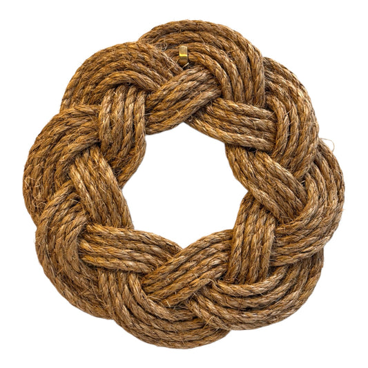 Classic Turk’s Head Wreath (Manila Rope) - 16"