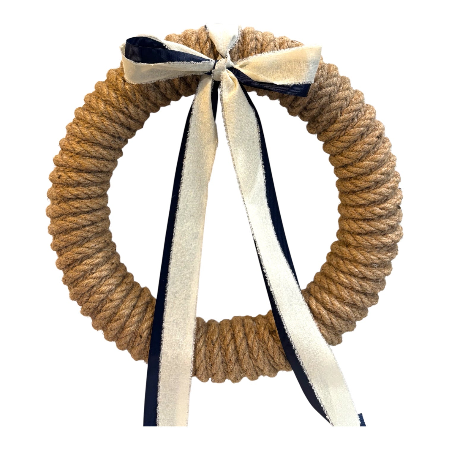 Coastal Wrap Rope Wreath | Coastal Artisan Decor – Odd Cod Studio
