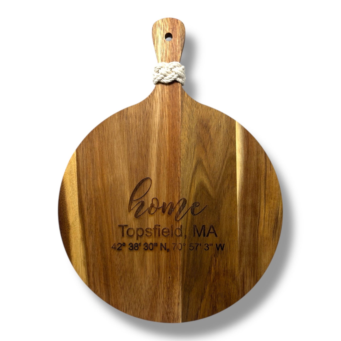 “Home” Acacia Cutting Board