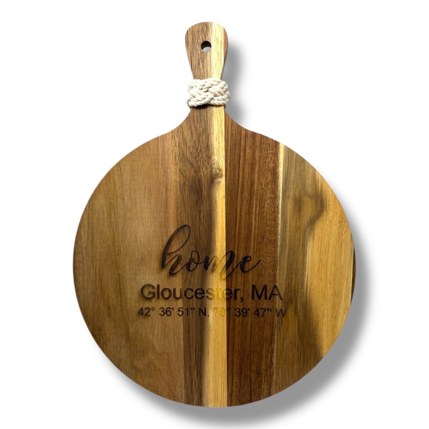 “Home” Acacia Cutting Board