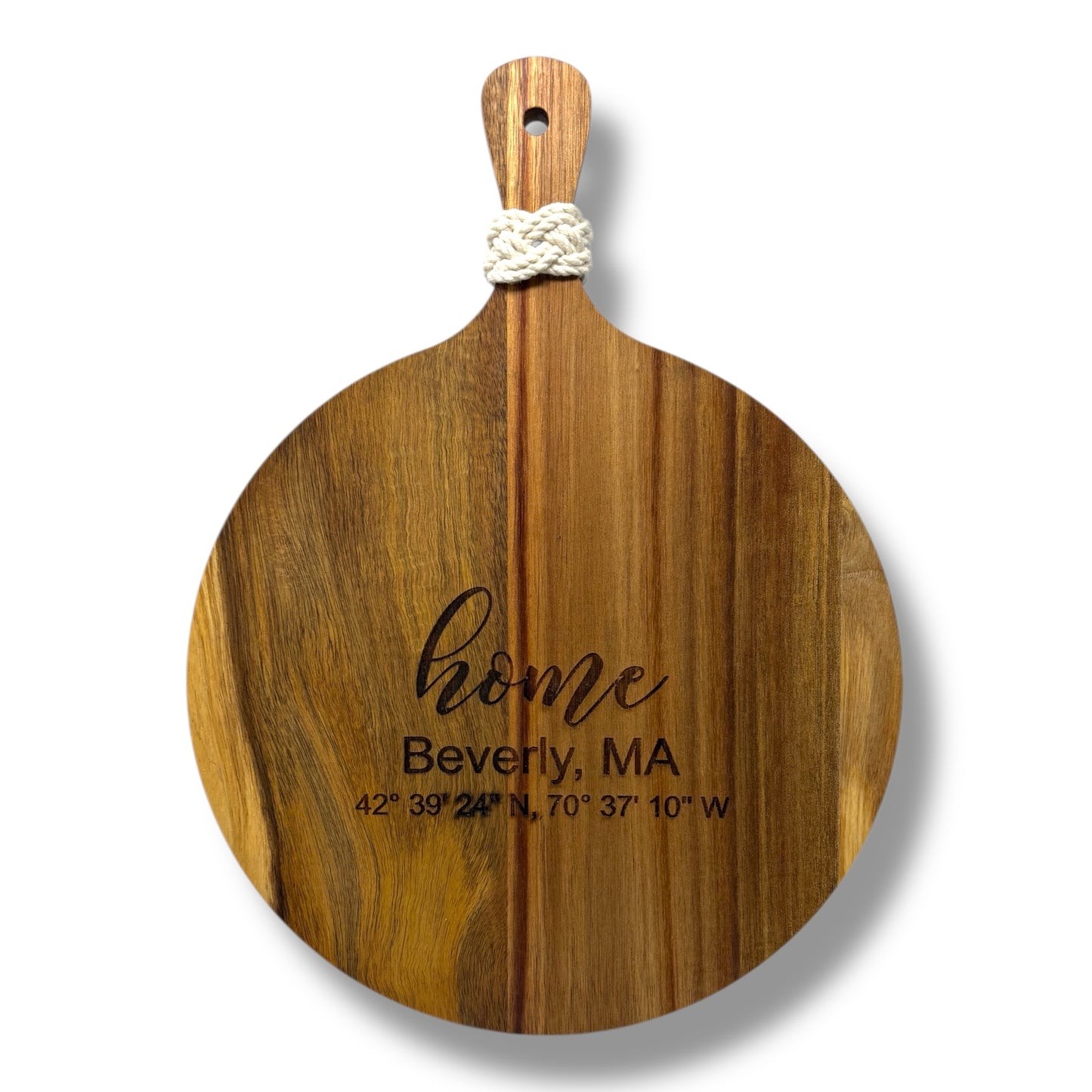 “Home” Acacia Cutting Board