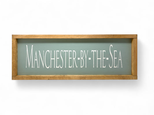 Manchester-by-the-Sea Hand-Painted Wooden Sign