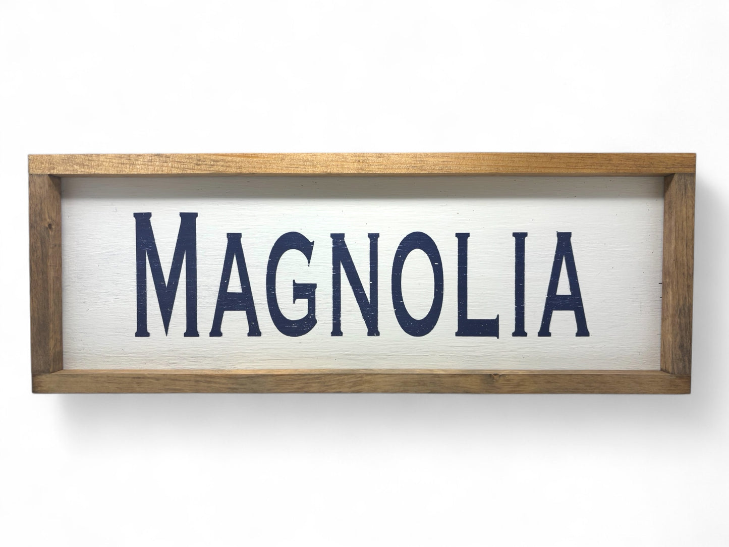 Magnolia Hand-Painted Wooden Sign