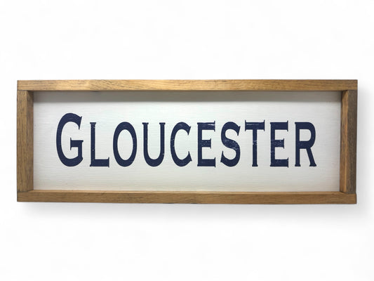 Gloucester Hand-Painted Wooden Sign