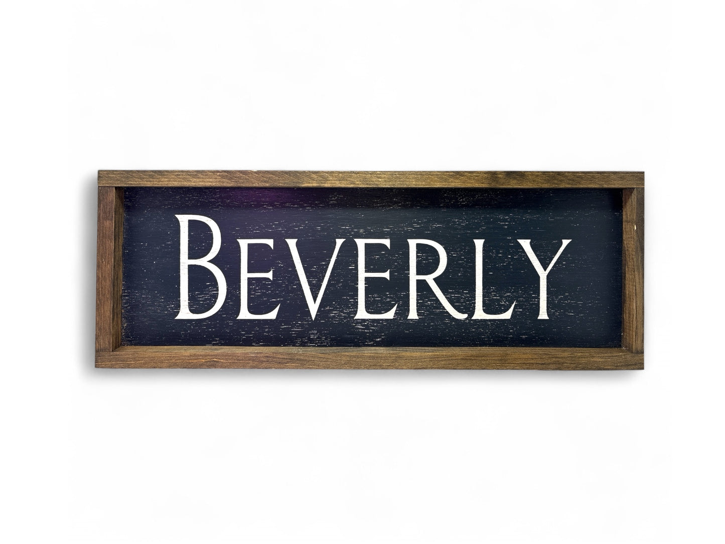 Beverly Hand-Painted Wooden Sign