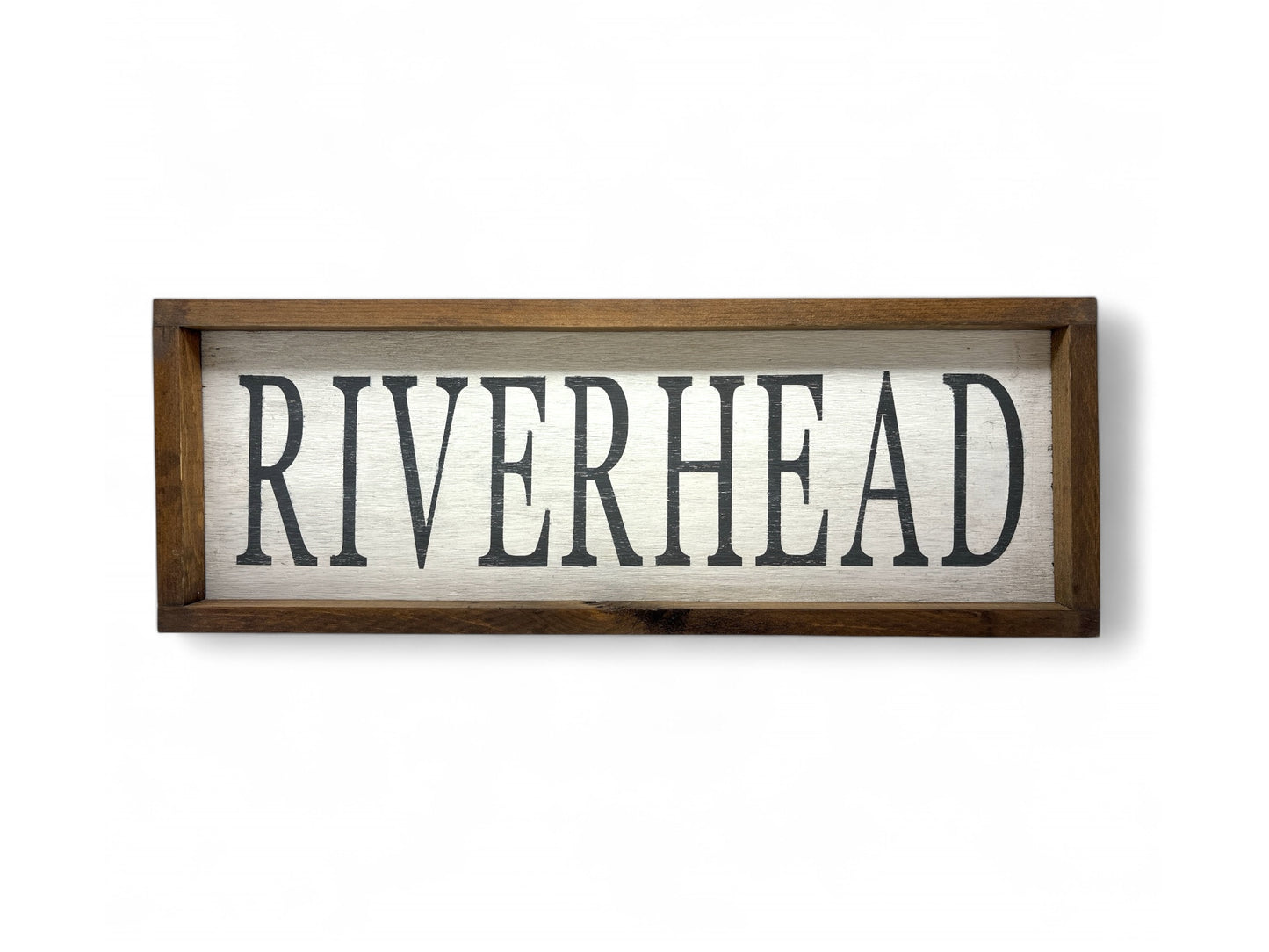 Riverhead Hand-Painted Wooden Sign