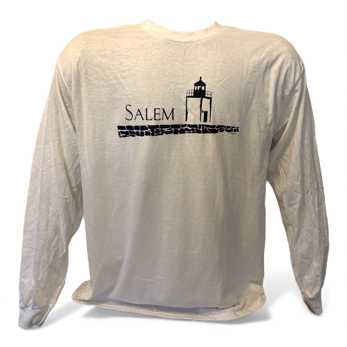 Salem Derby Wharf Lighthouse T-Shirt, Long Sleeve