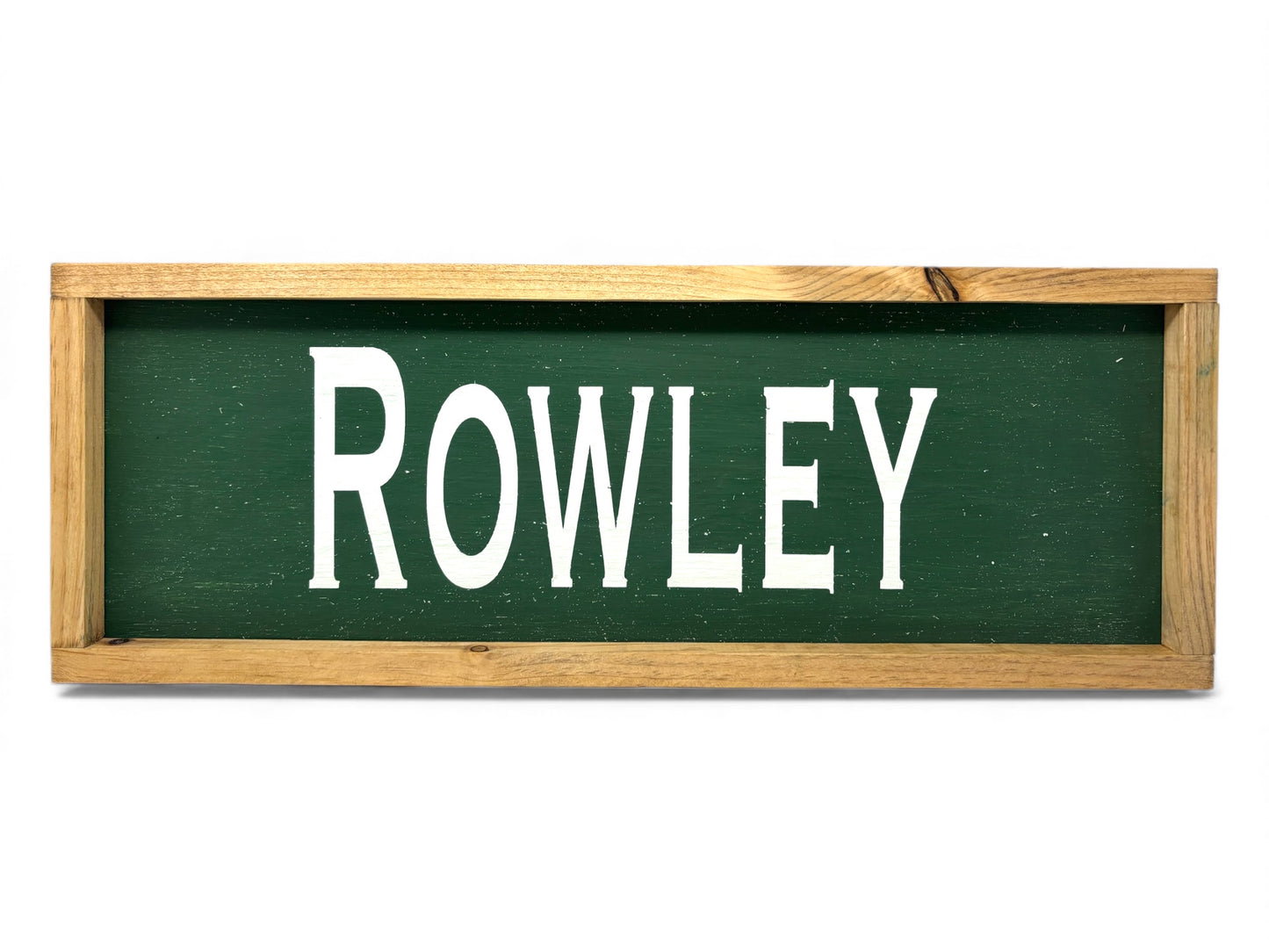 Rowley Hand-Painted Wooden Sign