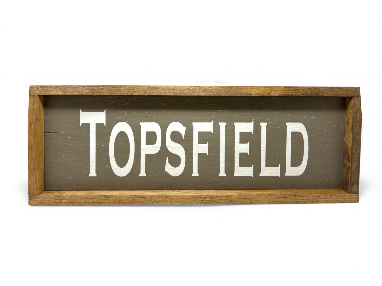 Topsfield Hand-Painted Wooden Sign