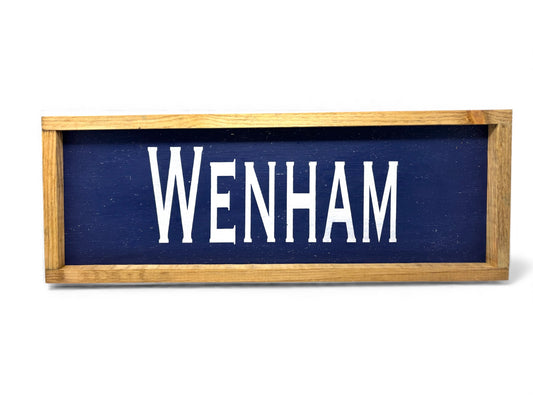 Wenham Hand-Painted Wooden Sign