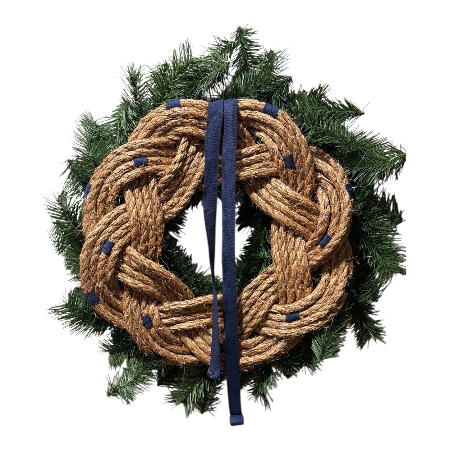 Holiday Turk's Head Rope Wreath | Coastal Artisan Decor