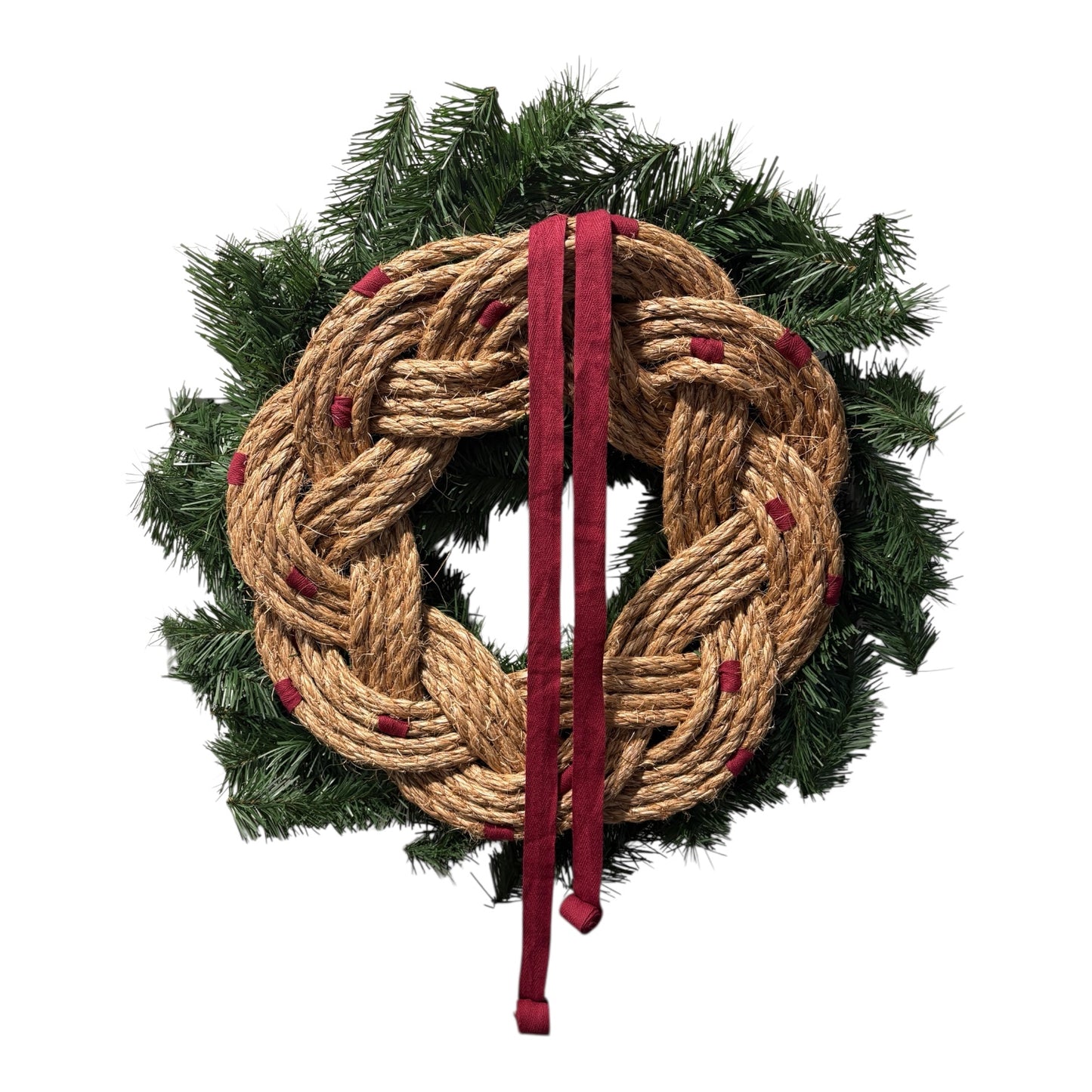Holiday Turk's Head Rope Wreath | Coastal Artisan Decor